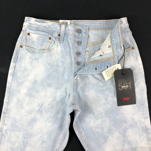 Levi's Premium Women's 501 Skinny High Rise Skinny Leg Jeans Size 30X28‎ $98 NWT - Picture 5 of 12